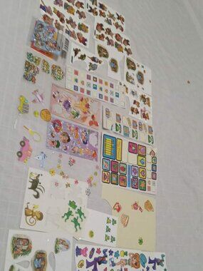 Lot No12 Vintage stickers in various sizes with diffrents designs